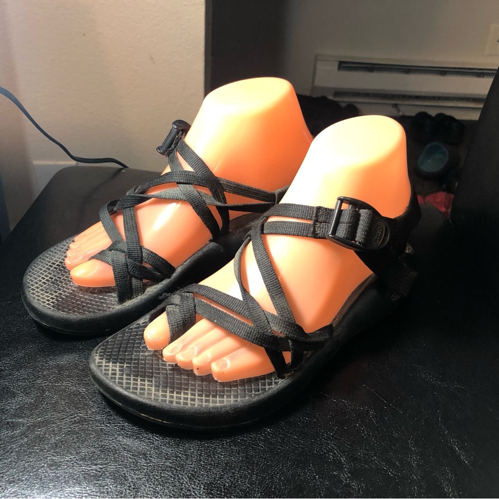 Chaco Classic Women’s Black Web Sport Outdoor Hiking Trails Sandals Size W8
